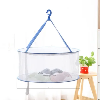

The New Windproof Clothes Basket Has a Surrounding Clothes Drying Net Sweater Tiled Net Pocket Drying Rack Drying Rack