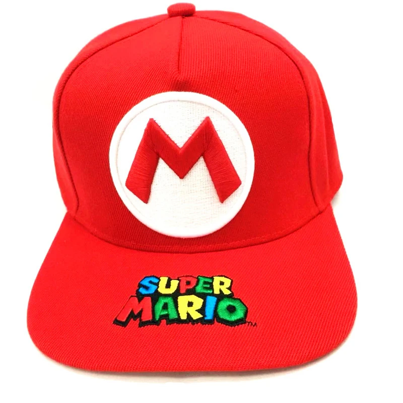 Игры Super Mario Bros, модные бейсболки в стиле хип-хоп, мультяшная Бейсболка унисекс, хлопковая бейсболка, Кепка от солнца, Регулируемая Кепка для гольфа s - Цвет: F