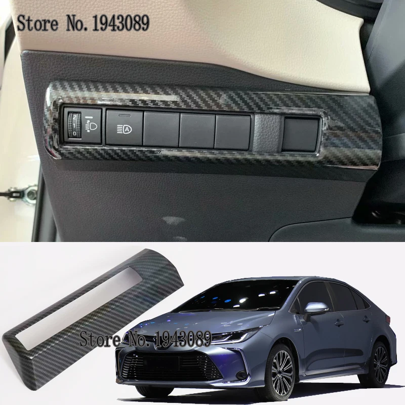 Для Toyota Sedan Corolla E210 Prestige Altis 2019 2020 углеродное волокно стиль головы кнопка