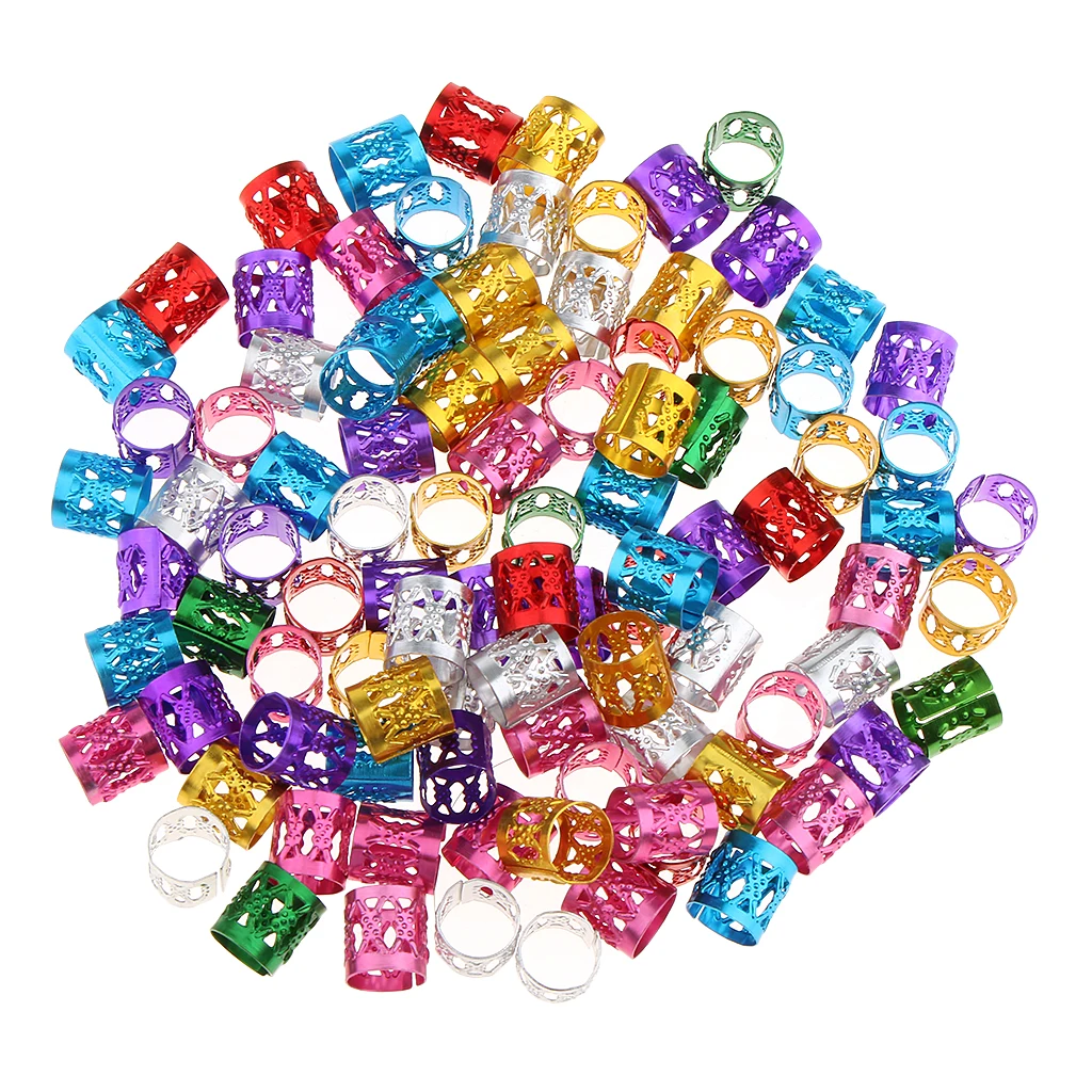 

Lot 150pcs Hair Cuffs Braiding Clips for Hair Beard Decoration