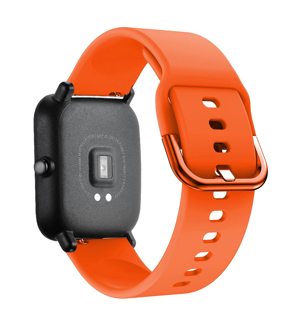 UEBN 20 мм 22 мм силиконовый спортивный ремешок для Xiaomi Amazfit Bip/GTS сменный ремешок для Xiaomi Huami Amazfit GTR 42 мм 47 мм ремешок для часов