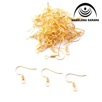 

MADALENA SARARA 15mm*17mm Alloy Earring Hook For Handmade Jewelry Making Two Colors Options 1000pcs/lot