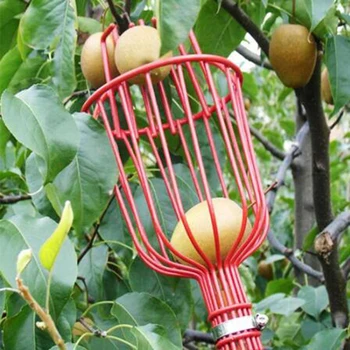 

Deep Basket Fruit Picker Aluminum Convenient Horticultural Fruit Picker Gardening Peach Picking Tools