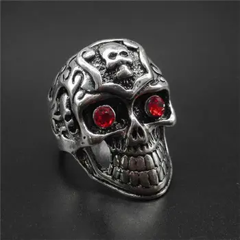 

Newest Men's miao silver ring Design skull