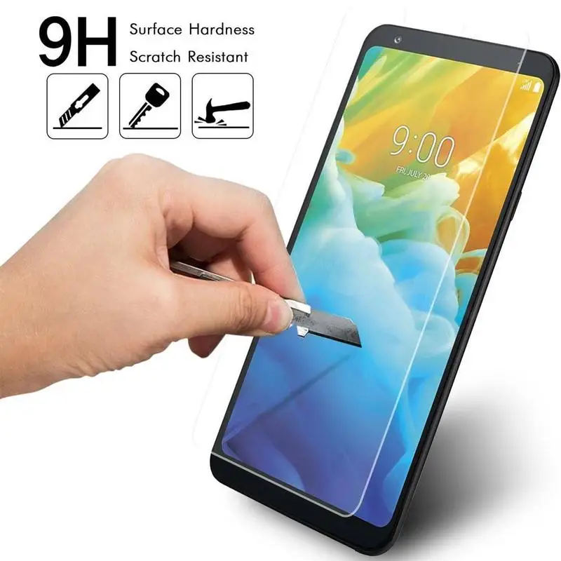 

2.5D 9H Screen Protector For LG Stylo5 Screen Protector Thinq K40 K50 Clear Tempered Glass Protective Film 1Pc