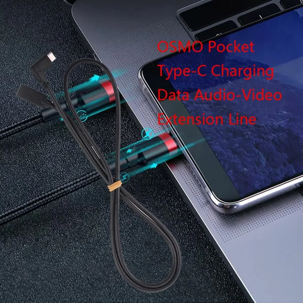 Type-C USB-C 3,1 удлинитель Кабель-адаптер для синхронизации данных для DJI OSMO Pocket