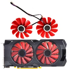 

NEW 2PCS 85MM 4Pin FDC10U12S9-C GPU fan，For XFX RX 560D RX 570 RX 580 RX Vega Graphics card cooling fan