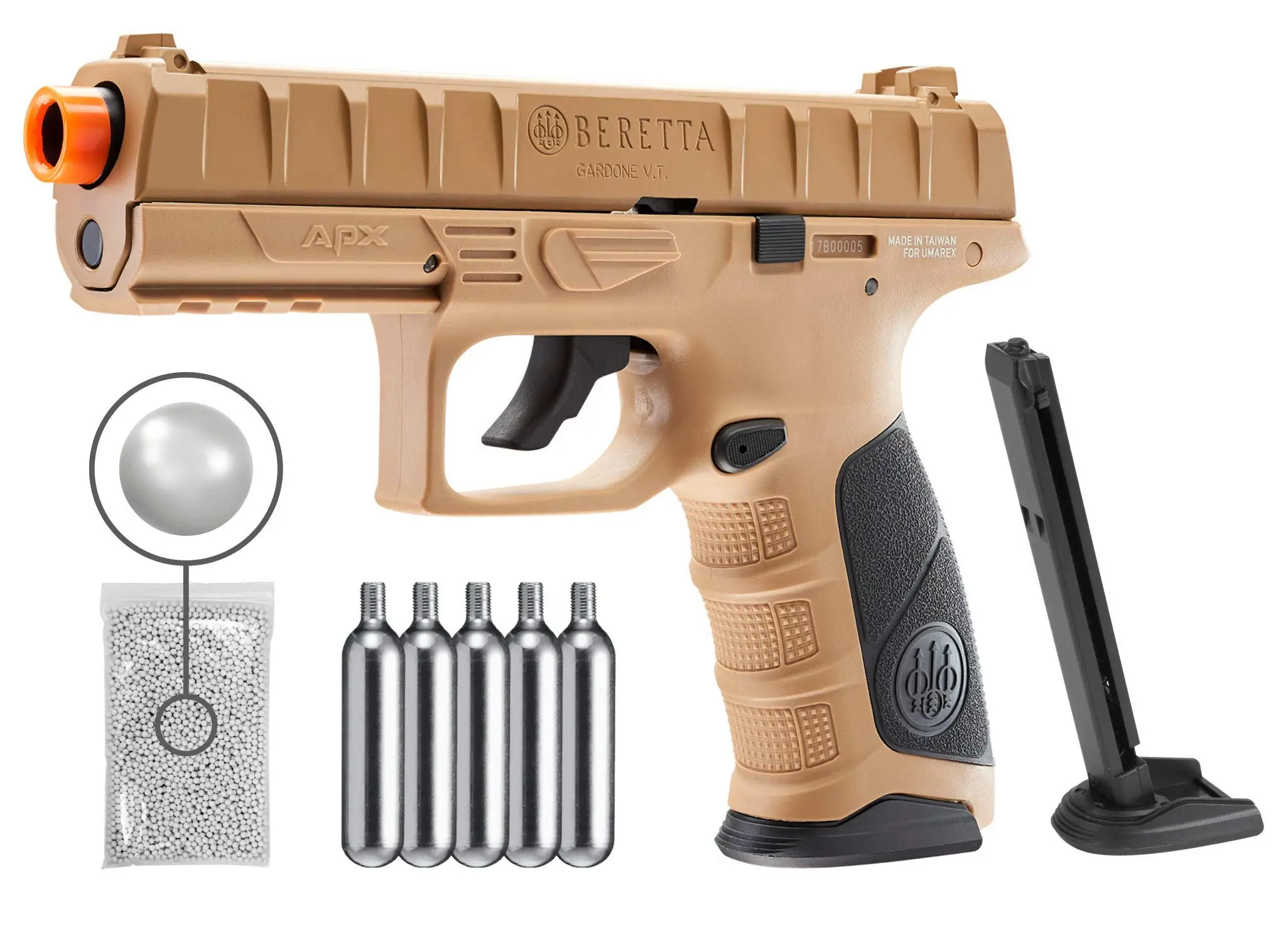 Новый Wearable4U Umarex Beretta APX CO2 Airsoft BB пистолет с 12 г металлический настенный знак 8*12