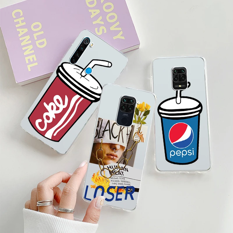 Прозрачный мягкий чехол для телефона с бутылкой Cola Samsung S21 S20 A11 S10 S10E S9 S8 Plus Lite Note10