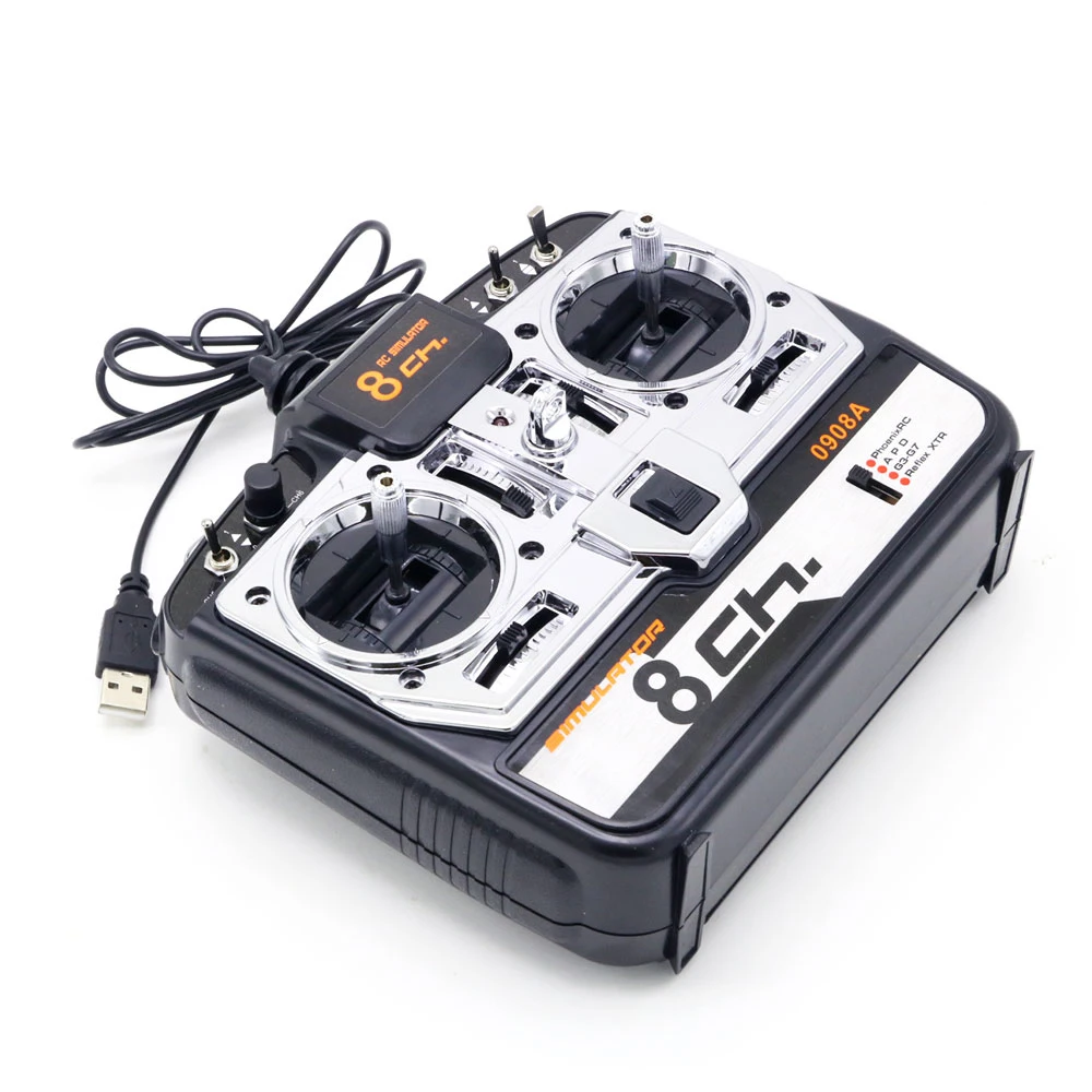 1pcs 8CH 16 in 1 RC Flight Simulator JTL-0908A Support Realflight