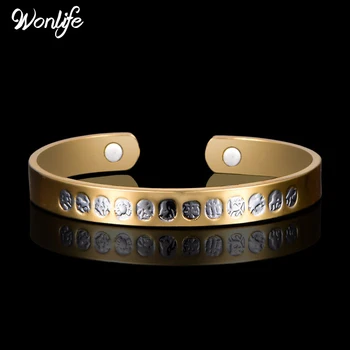 

Vintage Constellat Zodiac Ethnic Pure Copper Magnetic Wrist Open Bangle For Pain Relief Rheumatic Arthritis Baided Men Women