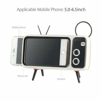 

Stereo Bracket Movies Mobile Phone Bluetooth Speaker TV Music Player Retro Pocket Home Audio Electric Portable Mini Wireless