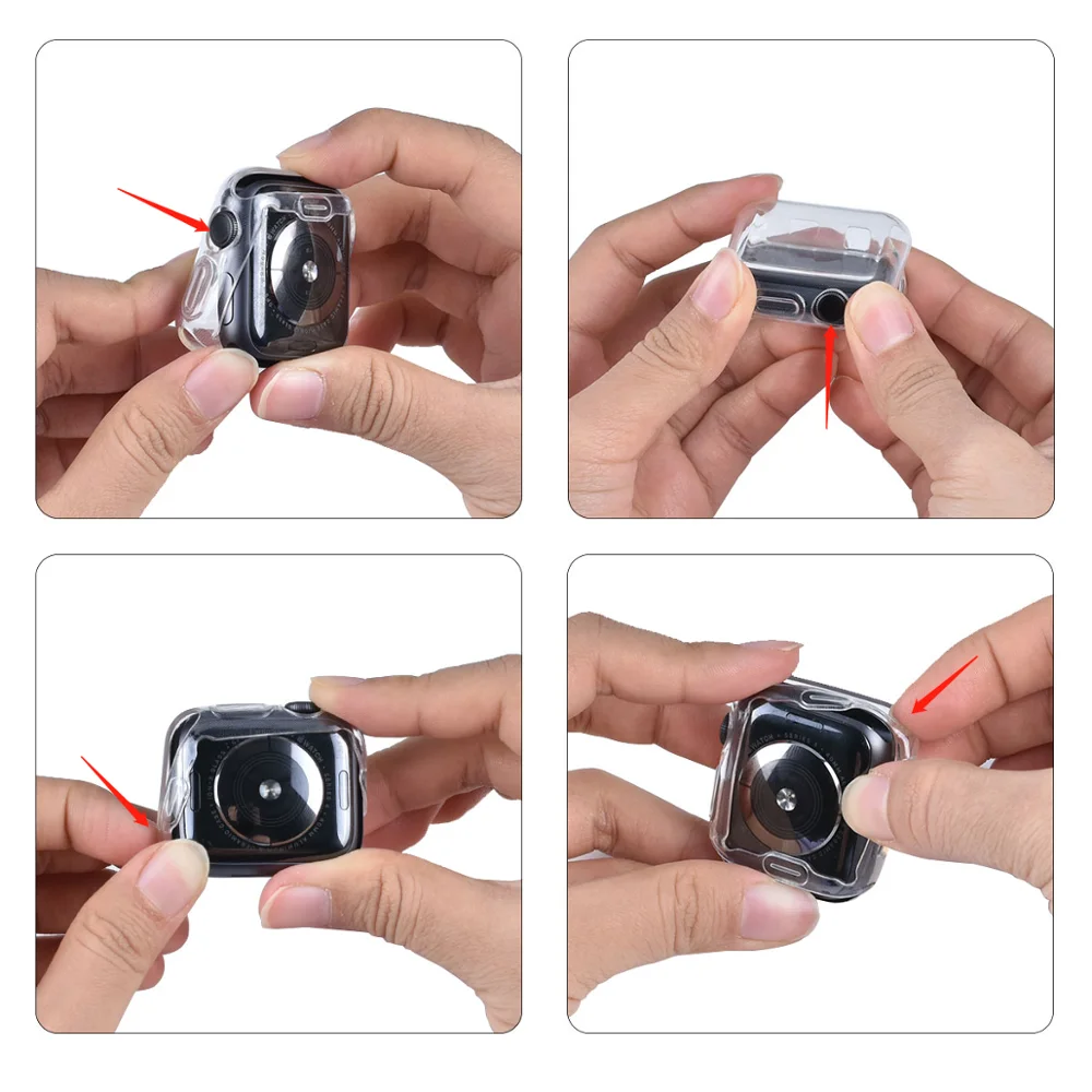 Premium 360-Degree Clear TPU Protective Cover