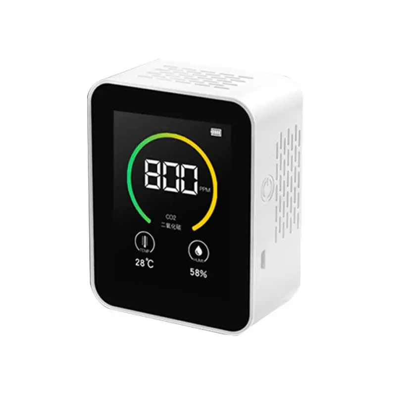 

Co2 Meter Co2 Detector Sensor Gas Concentration Content Color Screen TFT Intelligent Air Tester Air Quality Monitor 400-5000 PPM