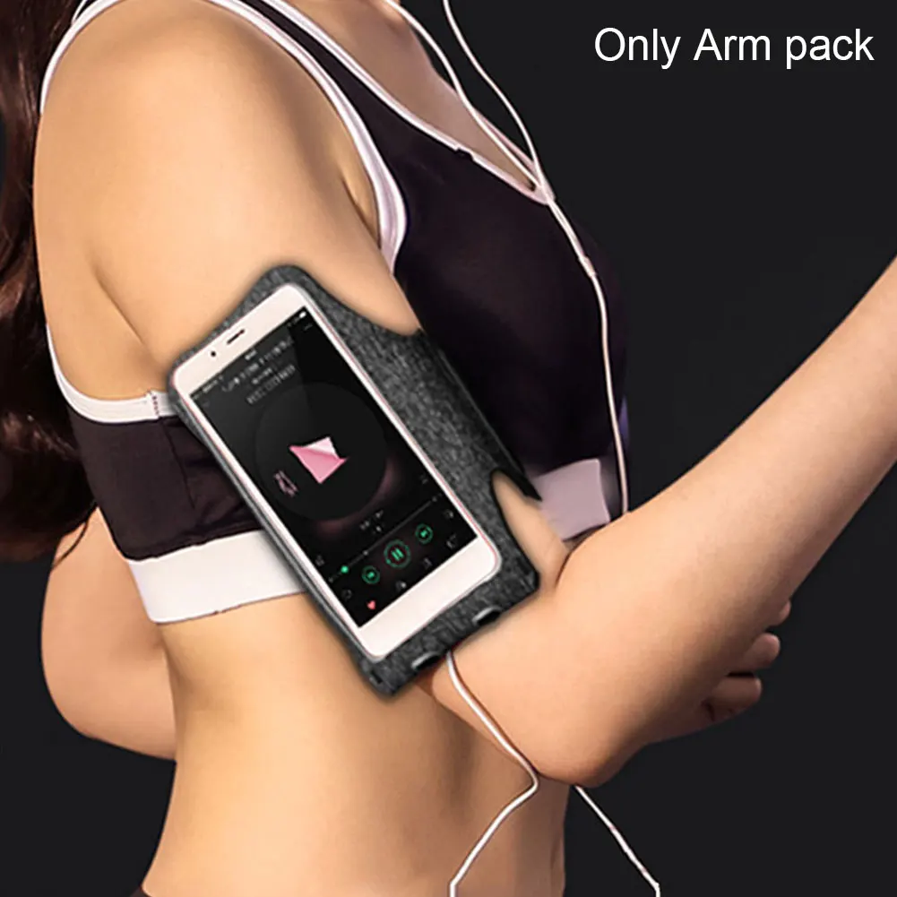Holder Workout Exercise Hiking Gym Anti Slip Side Pocket Armband Elastic Cycling Jogging Phone Pouch Sports Running Fitness