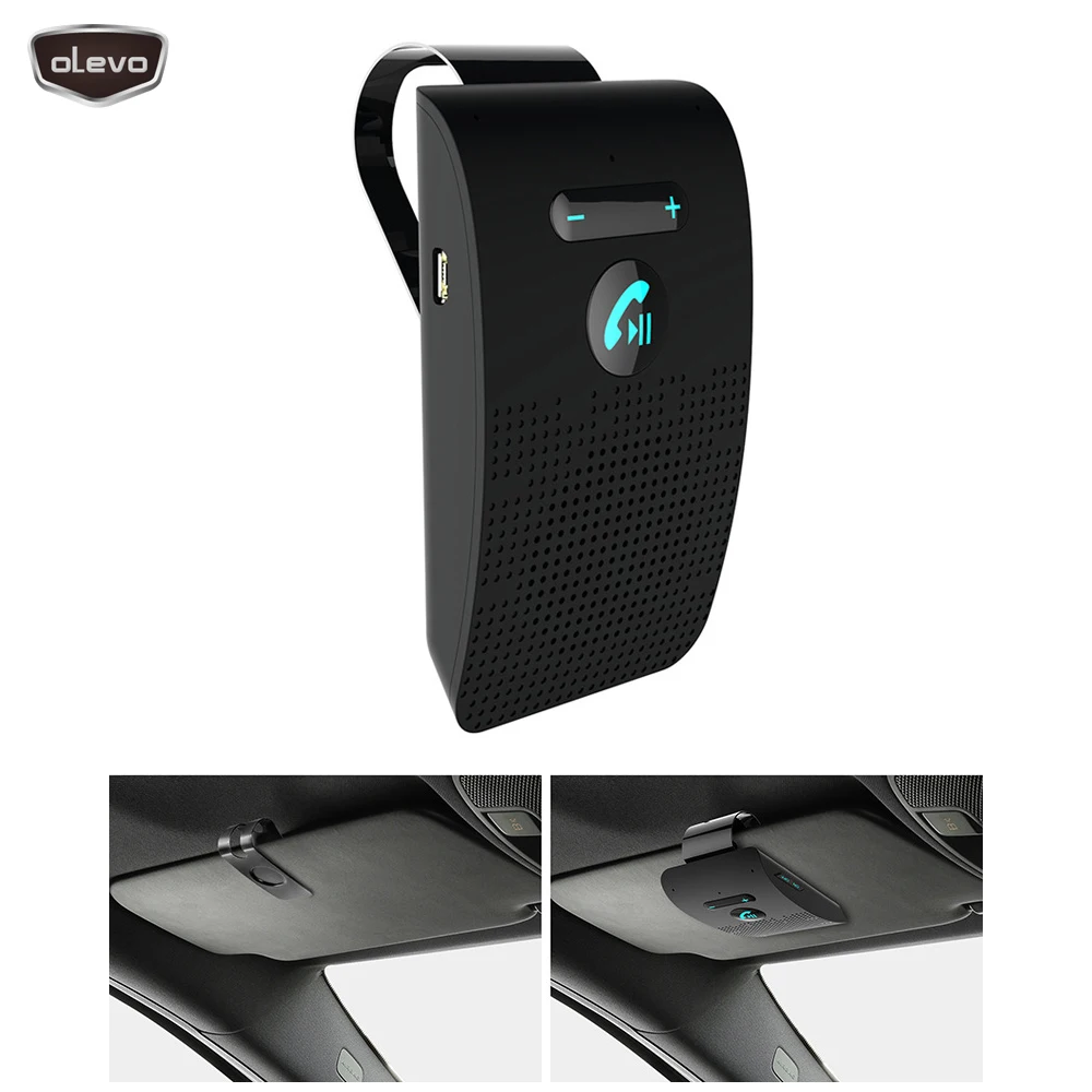 Беспроводной автомобильный динамик V4.2 комплект громкой связи Bluetooth Aux MP3
