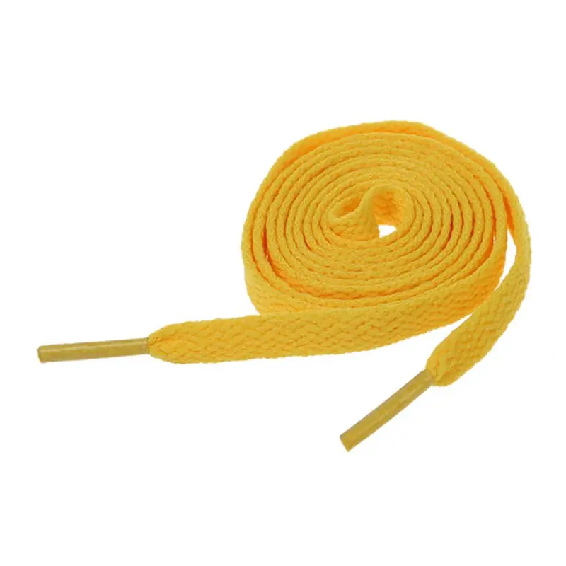 BEAU-4" твердые плоские шнурки для кроссовок - Цвет: Yellow