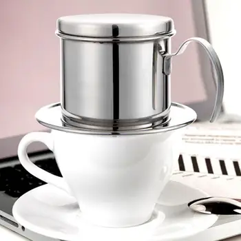 

60ml Stainless Steel Vietnamese Coffee Filter Cup Drip Maker Infuser Pot Coffee Maker Reusable Filters Coffee tool