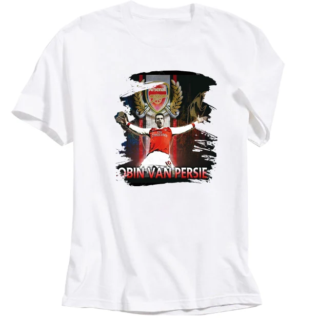6 New van persie fashion legend T SHIRT o-neck cotton short sleeve T-shirt for fans gift - Цвет: 6