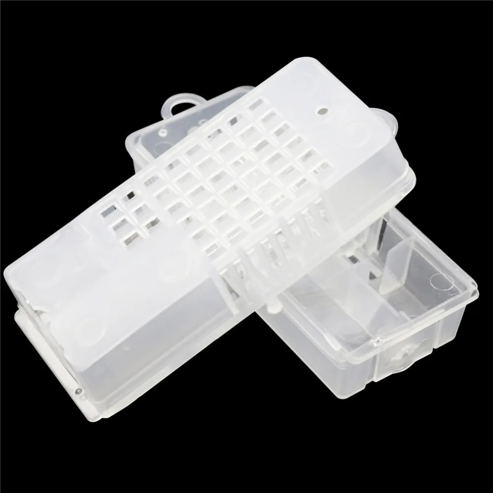 24 шт. белый вывод маток push-pull пчелиная клетка пластиковая королевская клетка узник королевская клетка спасательный ящик инструменты для пчеловодства просты в использовании