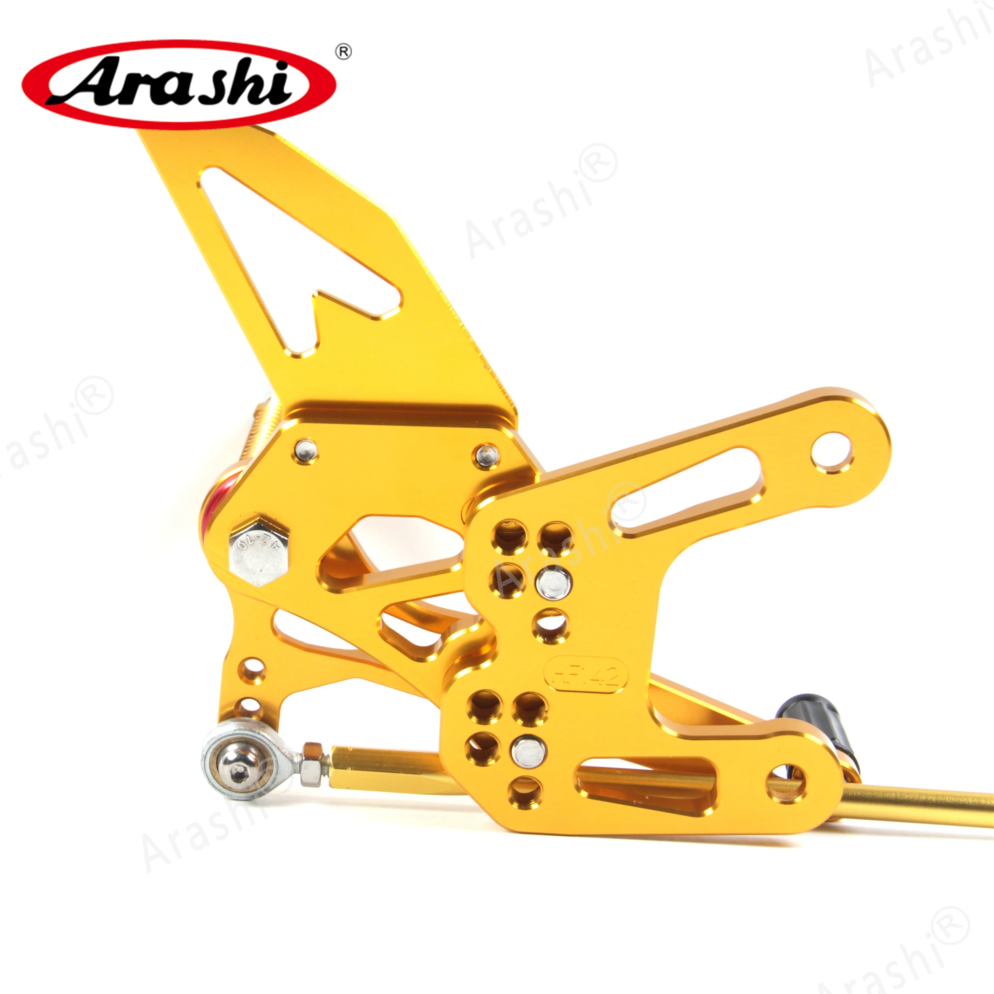 Arashi 1 Набор для KAWASAKI ZX-10R 2004- ЧПУ Регулируемая подножка мотоцикл подножки Rearset NINJA ZX10R ZX 10R 2008 2009