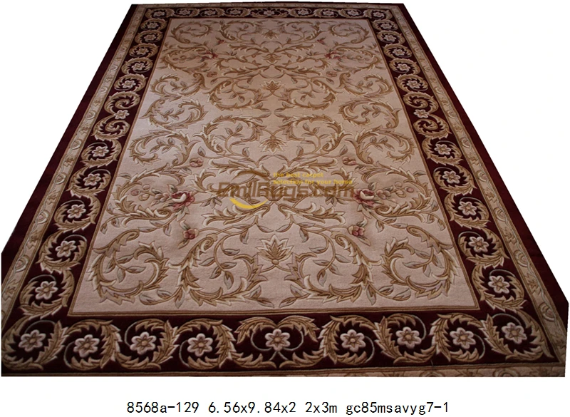 8568a-129 6.56x9.84 Цветок ковер Цветочные Розы Французский о ручной вязки толстый плюш 6,56 'X 9,84' - Цвет: 8568a-129 6.56x9.84