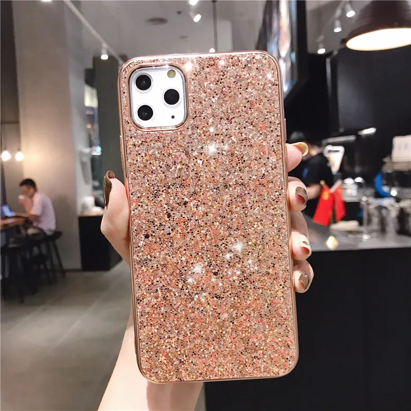 Luxury Rhinestone Bling Glitter Case For iPhone 13 12 11 Pro MAX XR X XS MAX SE 2020 8 7 Plus Diamond Soft Silicone Cover Funda iphone 13 cases