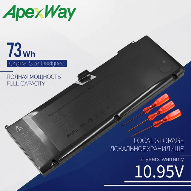 10.95V 73Wh Replacement Battery For Apple A1321 For MacBook Pro 15