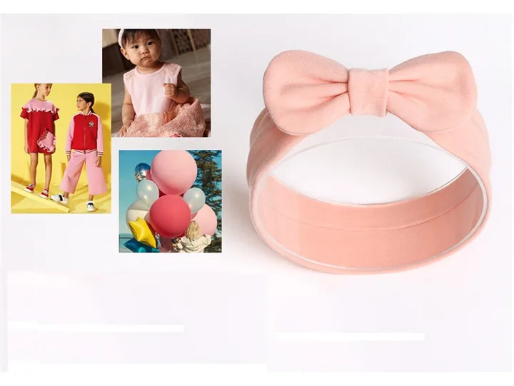 5   Baby Elastic Hairband Velvet Cotton Women Headband Solid Color Children Hair Band Headwear For Party Supplies ​​Gift To The Guests
