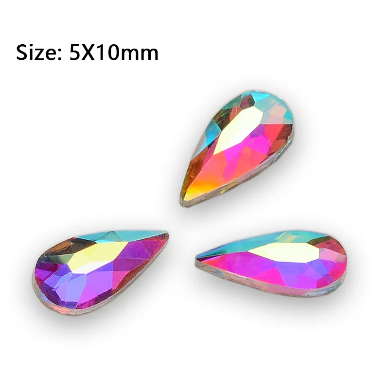 RainDrop Кристалл AB причудливый дизайн ногтей RhinestonesDIY художественное оформление ногтей и рукоделия - Цвет: RainDrop