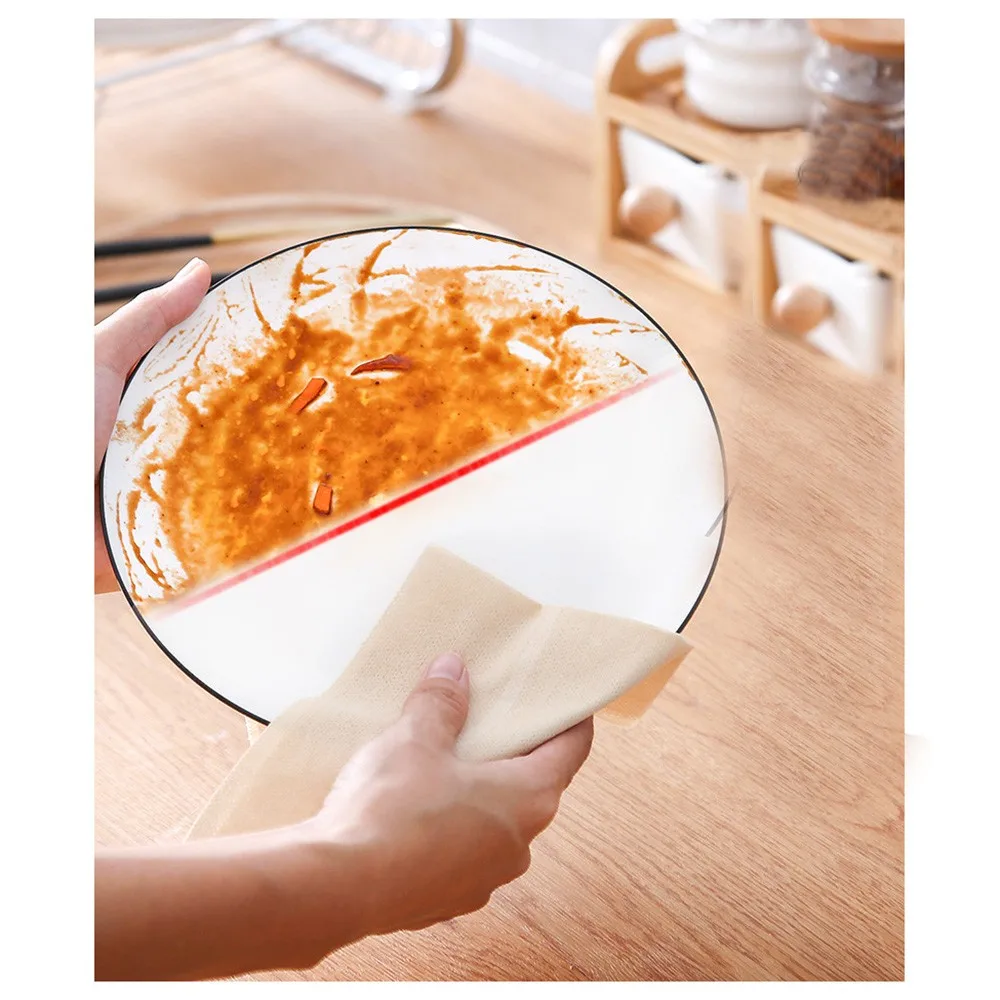 50pcs/Roll Non-Woven Fabric Cleaning Cloth Eco-Friendly Kitchen Car Rag Multi-Purpose Cutter Disposable Dishcl For Home
