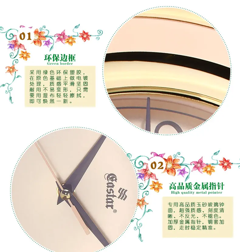 Big Silent Wall Clock Vintage Modern Design Oclock Pendulum Kitchen Clock Wall Watch Mechanism Bathroom Horloge Murale Decor S19