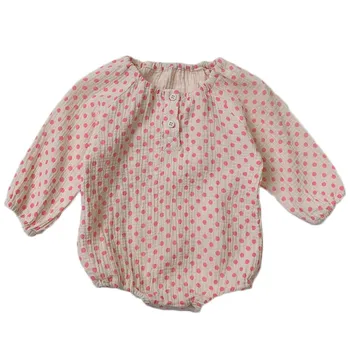 

Baby Girl Bodysuit Autumn New Dot Print Long-sleeve One-piece Suit Clothes Toddler Girls Jumpsuit Baby Girl Clothes