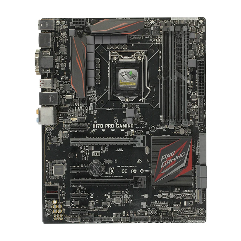 

For ASUS H170 PRO GAMING Desktop motherboard Intel H170 chipset LGA 1151 ATX DDR4 64GB M.2 SATA3.0 USB3.0 100% tested intact