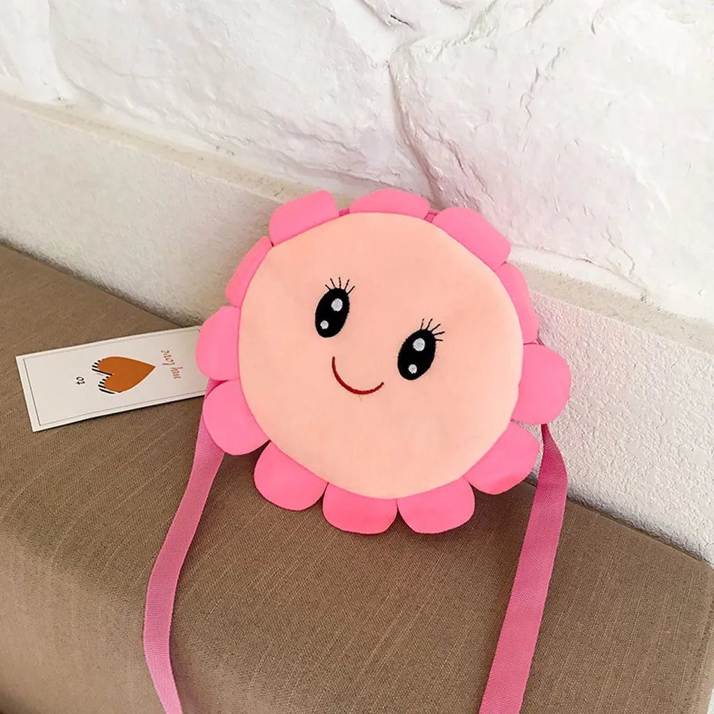 New Fashion Girls Kids Purse Female small fresh plush handbag cartoon pattern package embroidery diagonal package 30