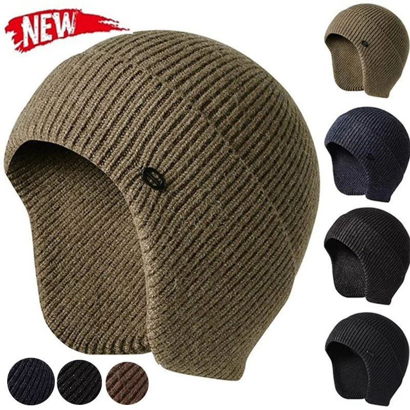 EarProtectionWinterEarmuffCapMensOutdoorKnittedHatWarm