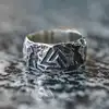 EYHIMD Viking Для мужчин волки Одина Valknut ковка кольцо из нержавеющей стали 316L языческие нордический амулет, байкеров, размер США ► Фото 1/4