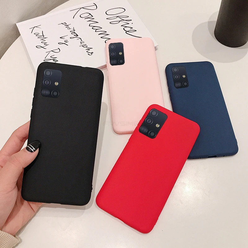 Case for Samsung Galaxy A71 A51 A32 4G 5G A31 M11 A12 M21 A11 A21s A41 M31 A50 M51 M31S A42 A52 A72 M12 M32 Soft Matte TPU Cover | Мобильные