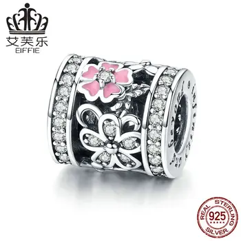 

Flower Hollow out wholesale Diy 925 sterling silver original letter beads for jewelry making Fit charms pandora bracelet