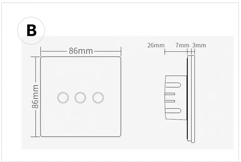 433 RF Интеллектуальный переключатель Wi-Fi модуль совместимый с Alexa Google Home, 1/2/3 местный 1 позиционный Голосовое управление Умный переключатель сенсорный переключатель умный дом пульт дистанционного управления