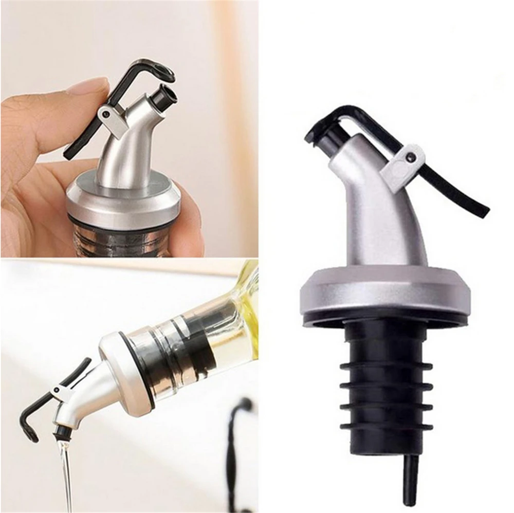 

Feiqiong Olive Oil Bottle Sprayer Spout Liquor Dispenser Wine Pourers Flip Top Stopper Kitchen Tools"