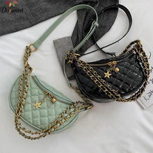 DORANMI Роскошные брендовые дизайнерские Поясные Сумки поясная сумка для женщин ромбовидная решетка через плечо сумка женская поясная Сумка BG022