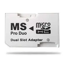 OcioDual адаптер SDHC для MS PRO Duo двойной слот(совместим с psp) двойной MICRO SD карта памяти psp 1000 2000 3000 SD/SDHC