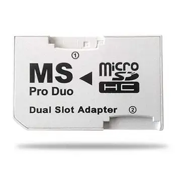 

OcioDual Adapter SDHC to MS Pro Duo Dual Slot (compatible with PSP) DUAL MICRO SD MEMORY STICK PSP 1000 2000 3000 SD/SDHC