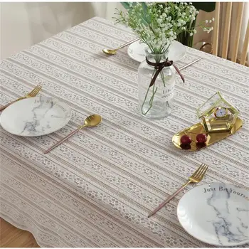 

Tablecloth Rectangular Lace Table Cover Tablecloths Table Cloth Home Kitchen for Dining Table Restaurant Party Weddings New