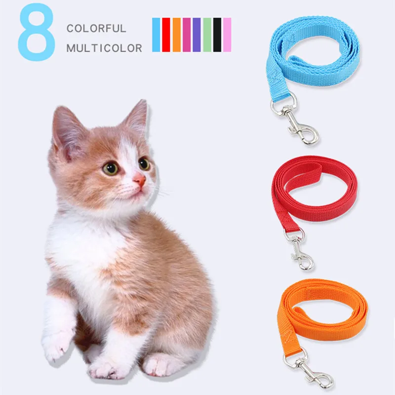 Поводок для щенка 120x1 5 см нейлоновый поводок питомцев ошейника Yokie Teddy Cat