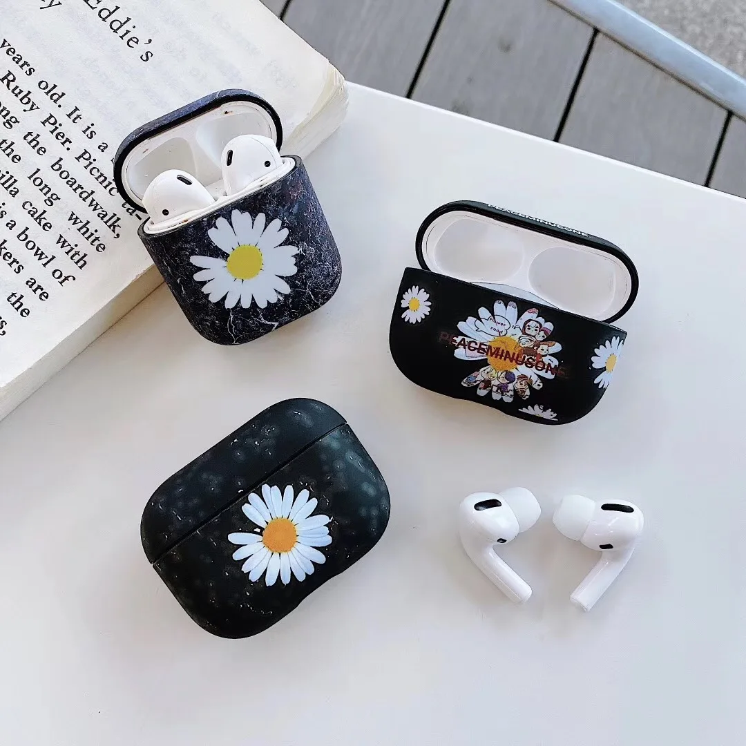 

Fashion G dragon peaceminusone x Fragment Daisy Cover For Airpods 1 2 3 pro marble Wireless bluetooth headset headphone case