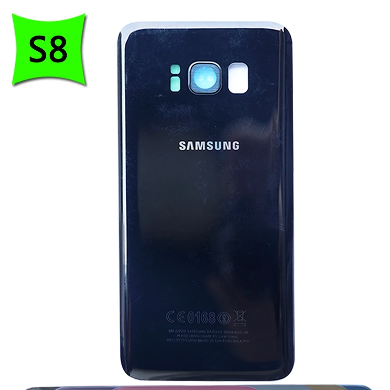 Для samsung Galaxy S8 Plus G950 G955 задняя крышка батарейного отсека стеклянный корпус для S8P S8 задняя крышка батарейного отсека