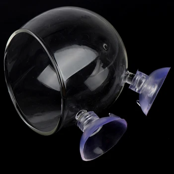 

Aquarium Decoration Fish Tank Mini Crystal Glass Pot Polka Water Potted Planting Cylinder Cup Aquarium Accessories Green Grass