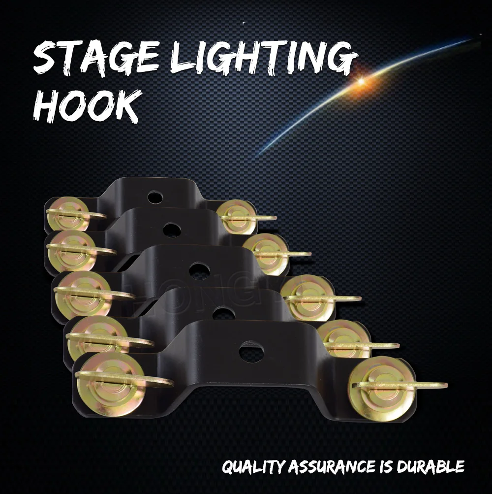Suporte de Bloqueio para a Fase em Movimento Cabeça Movente Ponto Luz Omega Pendurar Braçadeira Rápido Gancho Conector Led dj 2 Luzes e Iluminação